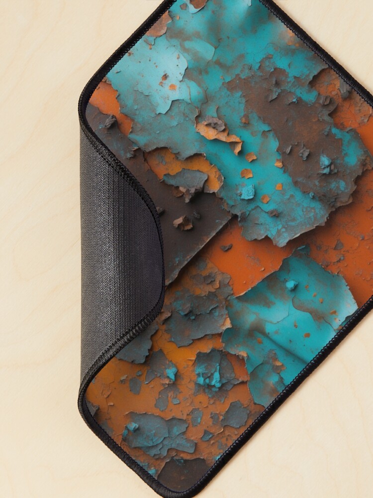 Thumbnail 2 of 5, Mouse Pad, Decay & Texture – Abstract Rust and Peeling Paint designed and sold by PixelsArtst.