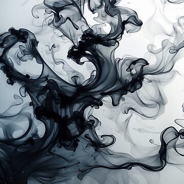 Artwork thumbnail, Ink in Motion – Abstract Smoke Fluidity by PixelsArtist.com