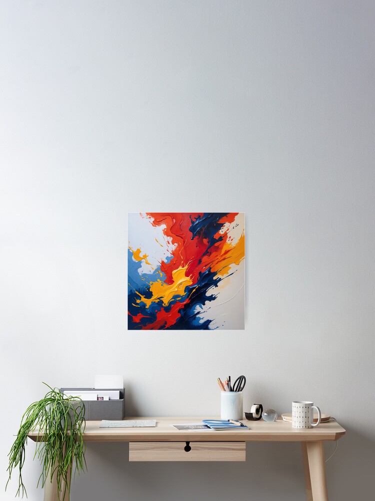 Thumbnail 2 of 3, Poster, Vivid Energy – Abstract Color Explosion designed and sold by PixelsArtst.