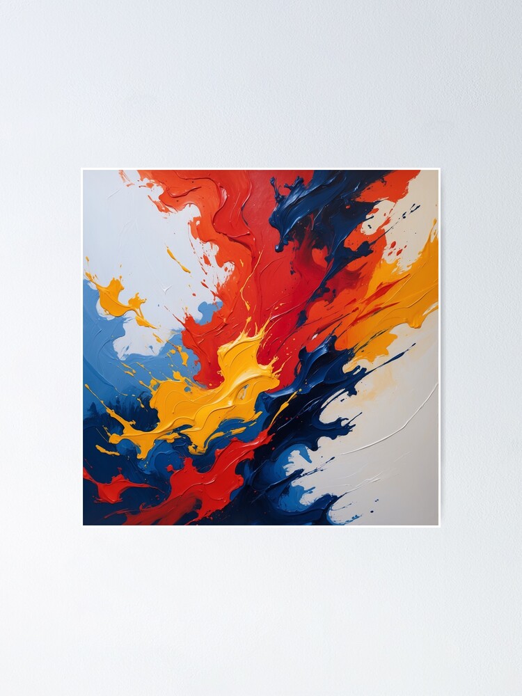 Thumbnail 1 of 3, Poster, Vivid Energy – Abstract Color Explosion designed and sold by PixelsArtst.