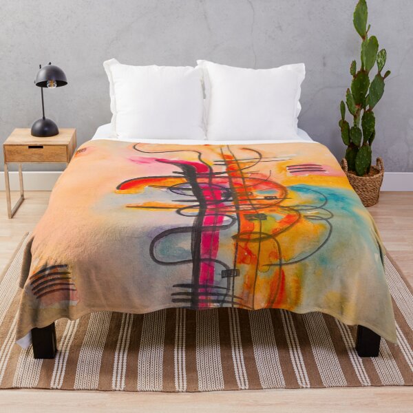 Item preview, Abstract Symphony: Kandinsky Watercolor N°325 - Vibrant Modernist Art Print designed and sold by Under-TheTable.