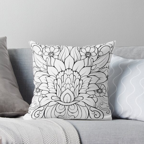 Item preview, Flower Design #59 Coloring Page Pattern  designed and sold by DavidColoring.