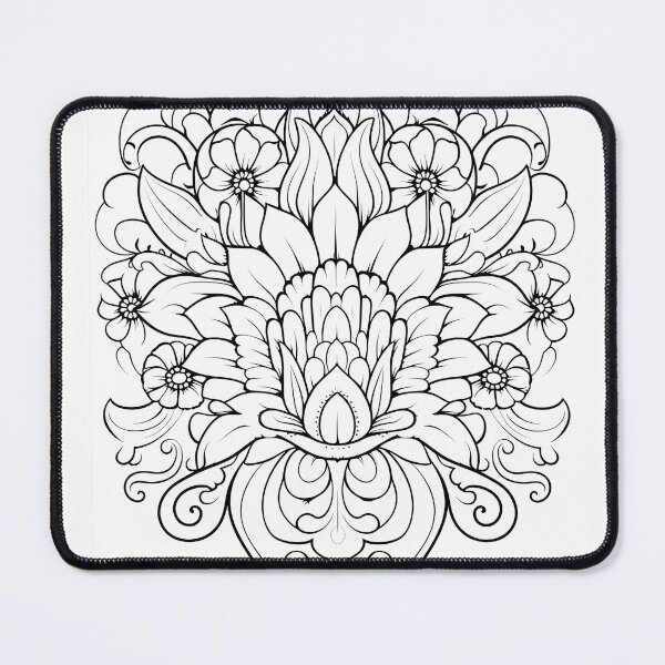 Item preview, Flower Design #59 Coloring Page Pattern  designed and sold by DavidColoring.