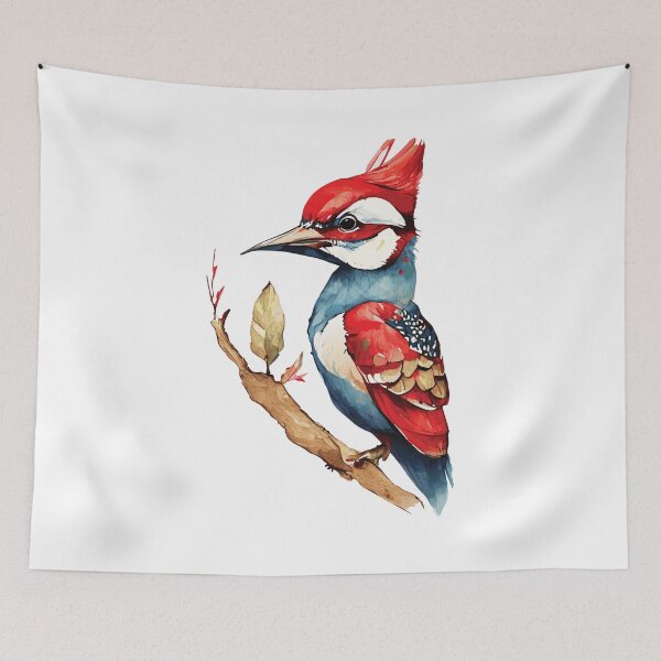 Item preview, Scarlet Crest Woodpecker designed and sold by TUT I Am.