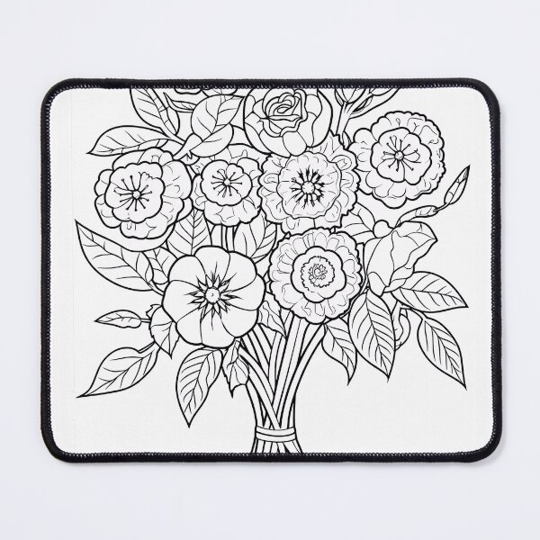 Item preview, Flower Design #60 Coloring Page Pattern designed and sold by DavidColoring.