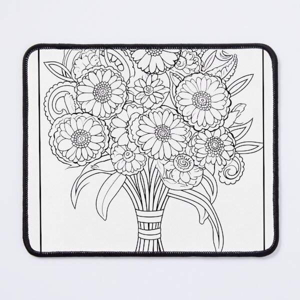 Item preview, Flower Design #61 Coloring Page Pattern designed and sold by DavidColoring.