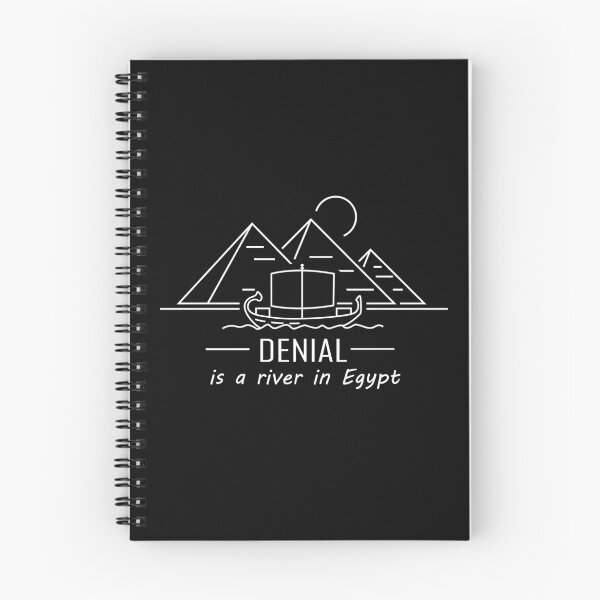 Item preview, Denial is a River in Egypt minimalist dark designed and sold by olivergraham.