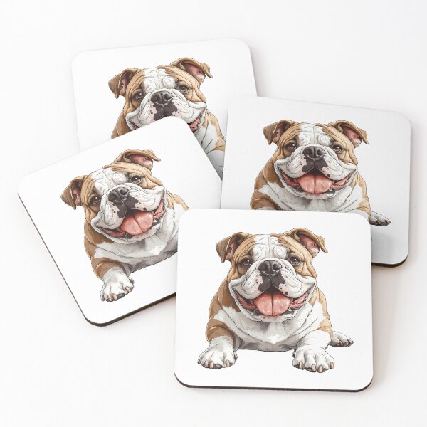 Item preview, Playful English Bulldog - cut out along the outlines 8 designed and sold by SteadyRolling.