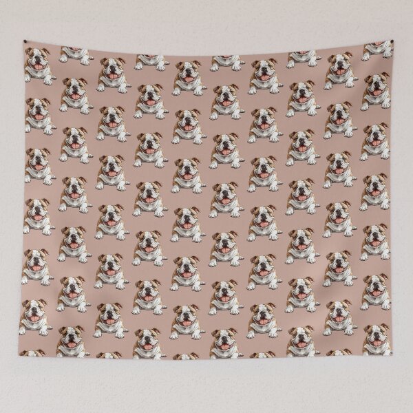 Item preview, Playful English Bulldog - cut out along the outlines 8 designed and sold by SteadyRolling.