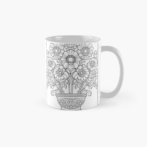 Artikelvorschau, Blumendesign Nr. 62 Malvorlagenmuster entworfen und verkauft von DavidColoring.