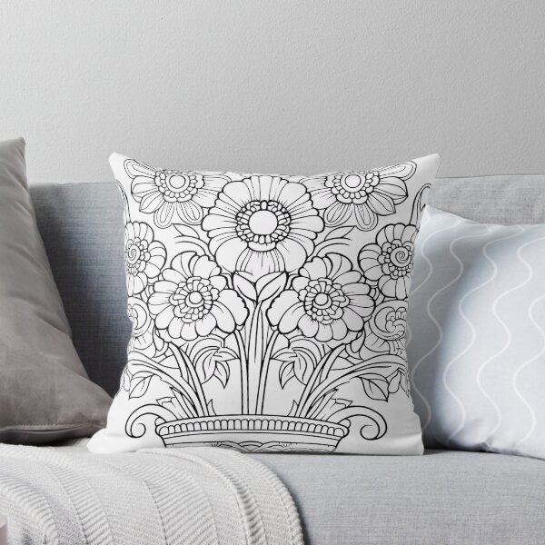 Item preview, Flower Design #62 Coloring Page Pattern  designed and sold by DavidColoring.