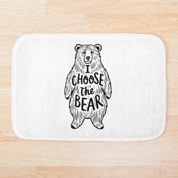 Aperçu de l'œuvre Je choisis l'ours – Un design d'ours audacieux et sauvage créée et vendue par Aredbox.