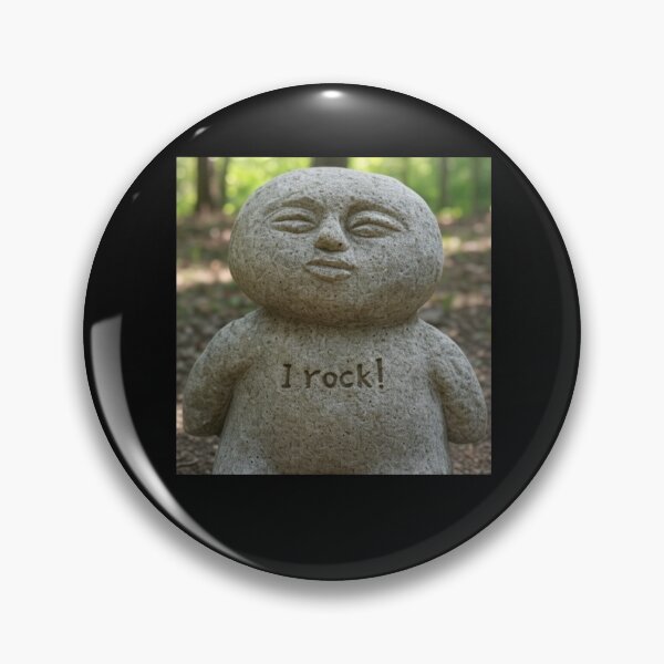 Item preview, "I Rock" stone/rock statue designed and sold by DesignAFind.