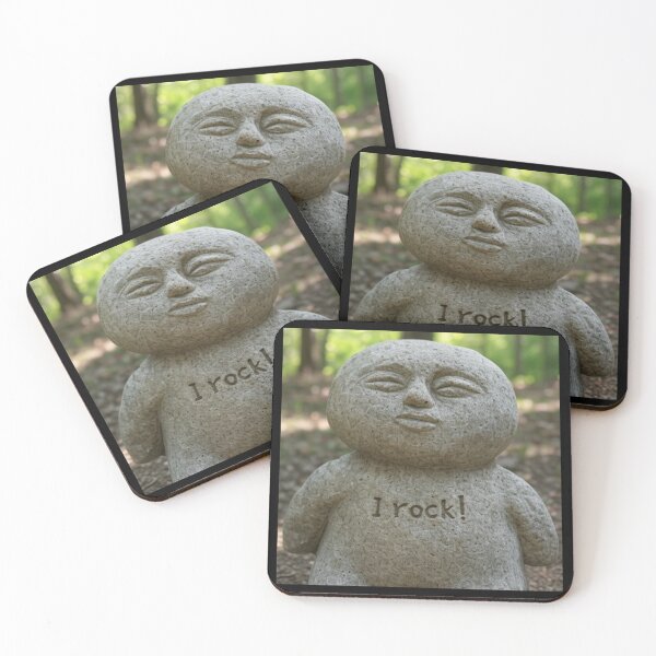Item preview, "I Rock" stone/rock statue designed and sold by DesignAFind.