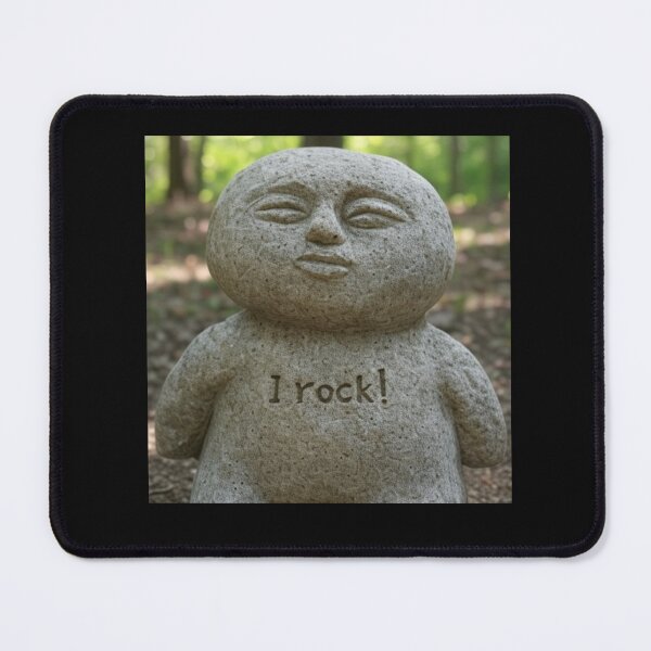 Item preview, "I Rock" stone/rock statue designed and sold by DesignAFind.