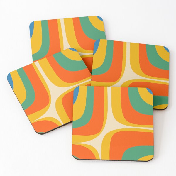 Item preview, Retro Groove Colorful Modernist Abstract Pattern  designed and sold by kierkegaard.