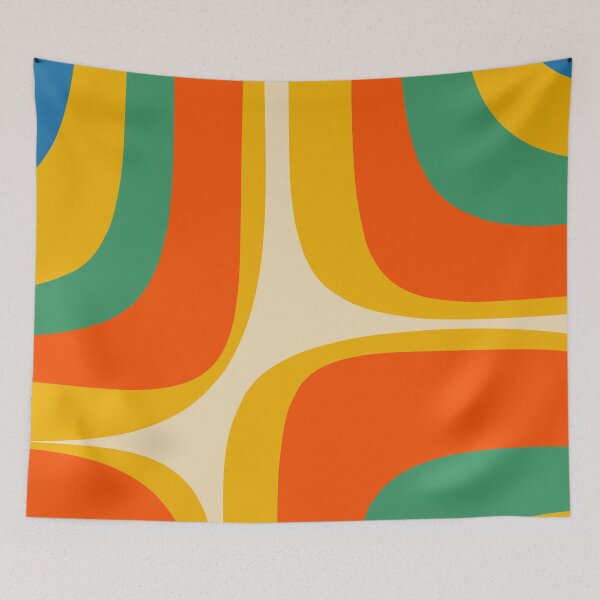 Item preview, Retro Groove Colorful Modernist Abstract Pattern  designed and sold by kierkegaard.