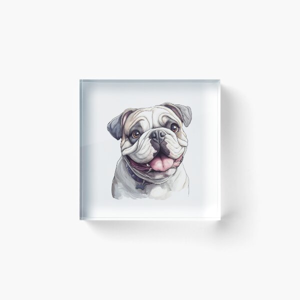 Item preview, Playful English Bulldog - cut out along the outlines 9 designed and sold by SteadyRolling.