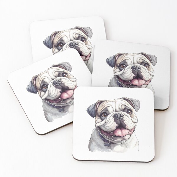 Item preview, Playful English Bulldog - cut out along the outlines 9 designed and sold by SteadyRolling.