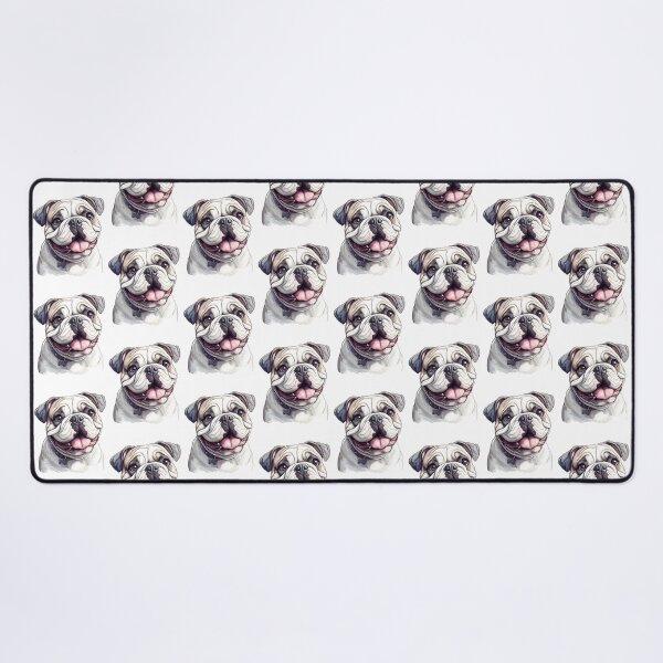 Item preview, Playful English Bulldog - cut out along the outlines 9 designed and sold by SteadyRolling.
