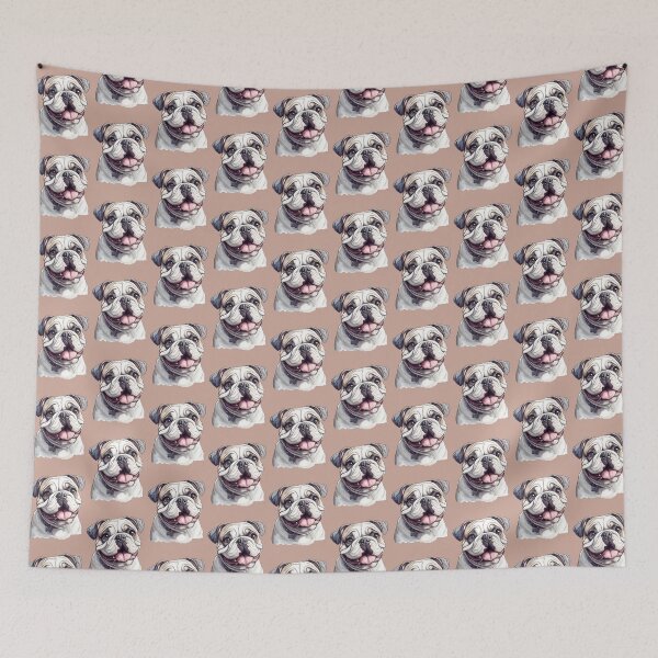 Item preview, Playful English Bulldog - cut out along the outlines 9 designed and sold by SteadyRolling.