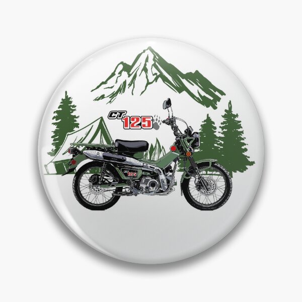 Item preview, Motorcycle honda hunter cub green art designed and sold by sketchjuny.