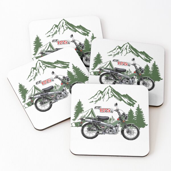 Item preview, Motorcycle honda hunter cub green art designed and sold by sketchjuny.