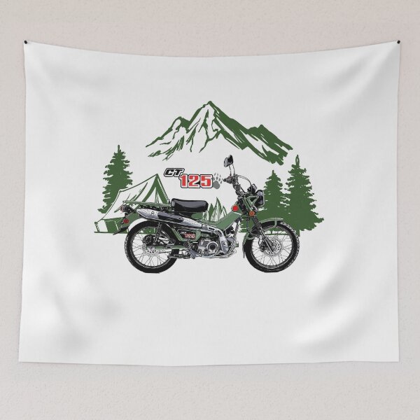 Item preview, Motorcycle honda hunter cub green art designed and sold by sketchjuny.