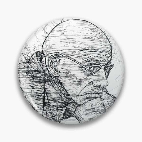 Item preview, MICHEL FOUCAULT ink portrait .2 designed and sold by lautir.
