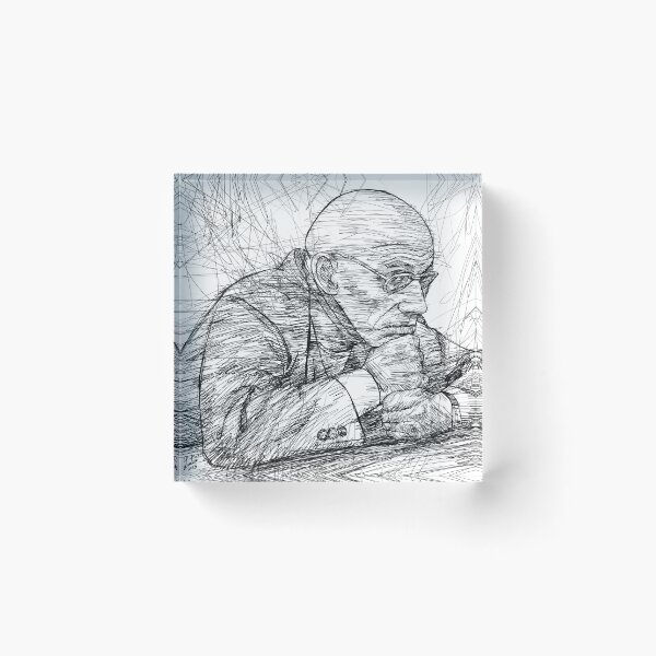 Item preview, MICHEL FOUCAULT ink portrait .2 designed and sold by lautir.