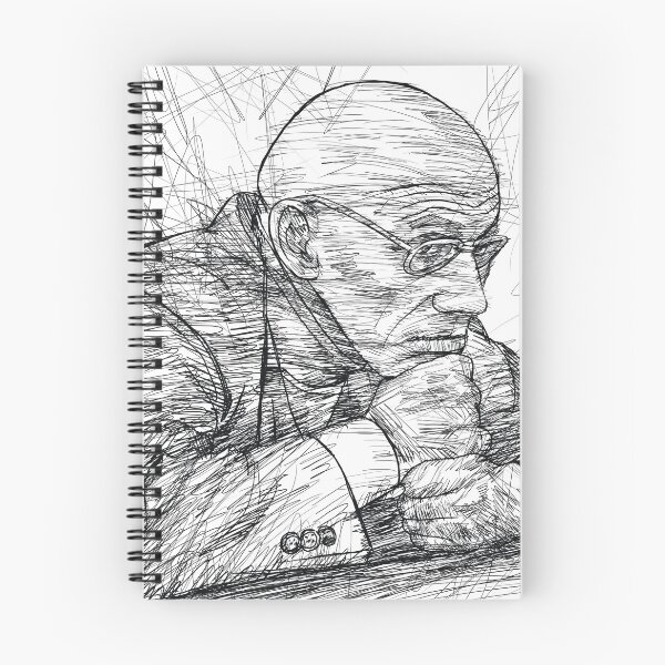 Item preview, MICHEL FOUCAULT ink portrait .2 designed and sold by lautir.