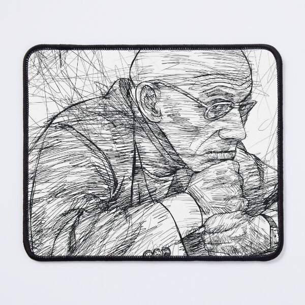 Item preview, MICHEL FOUCAULT ink portrait .2 designed and sold by lautir.