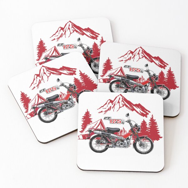 Item preview, Motorcycle honda hunter cub red art designed and sold by sketchjuny.