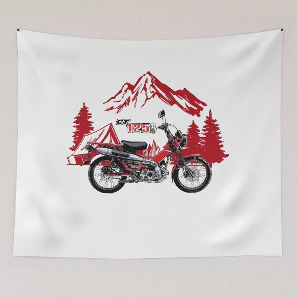 Item preview, Motorcycle honda hunter cub red art designed and sold by sketchjuny.