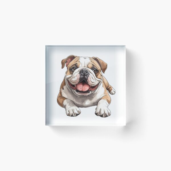 Item preview, Playful English Bulldog - cut out along the outlines 10 designed and sold by SteadyRolling.