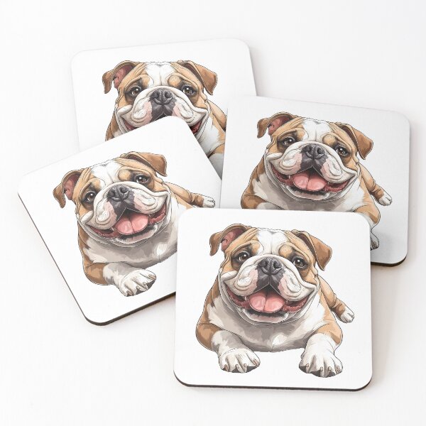 Item preview, Playful English Bulldog - cut out along the outlines 10 designed and sold by SteadyRolling.