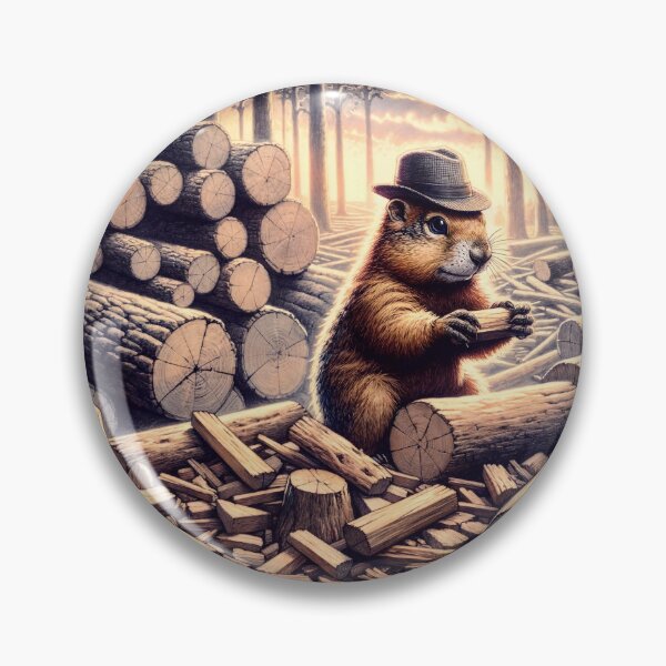 Item preview, Funny Forest Beaver designed and sold by M-Y-A-R-T-.