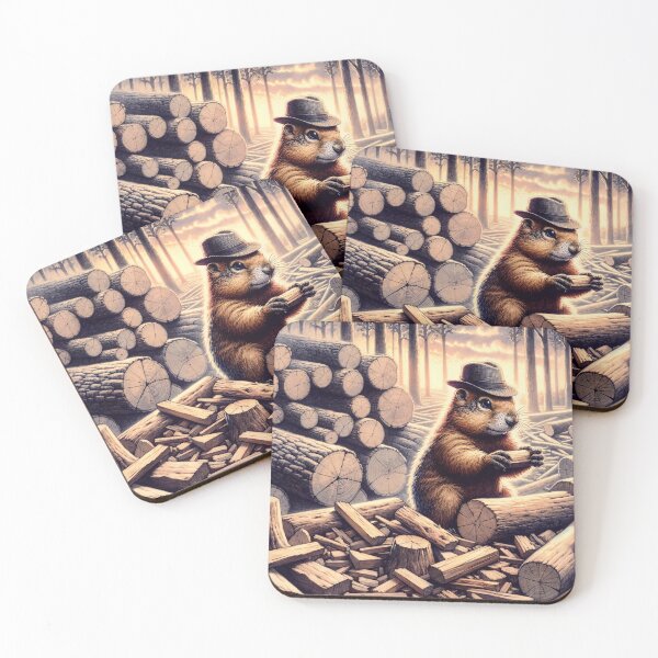 Item preview, Funny Forest Beaver designed and sold by M-Y-A-R-T-.