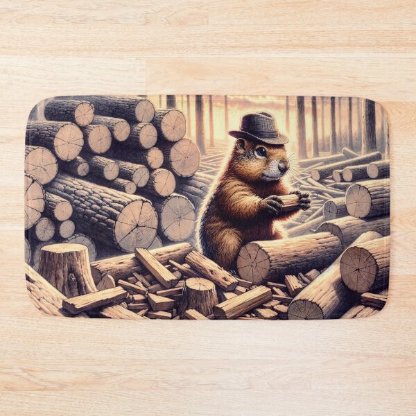 Item preview, Funny Forest Beaver designed and sold by M-Y-A-R-T-.