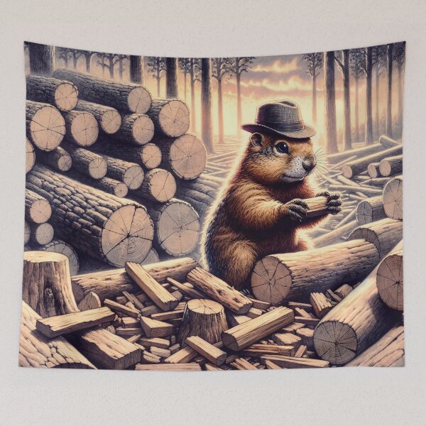 Item preview, Funny Forest Beaver designed and sold by M-Y-A-R-T-.