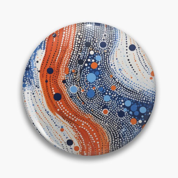 Item preview, Aboriginal Inspired Dot Art - Wavy Lava Streams designed and sold by GrinGalore.