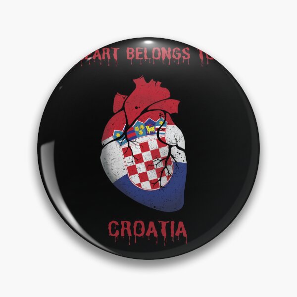 Aperçu de l'œuvre Le cœur appartient à la Croatie créée et vendue par crazygingercat.
