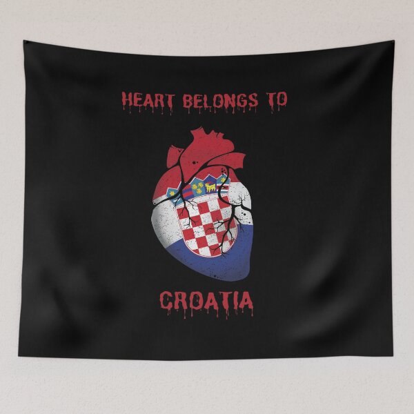 Aperçu de l'œuvre Le cœur appartient à la Croatie créée et vendue par crazygingercat.