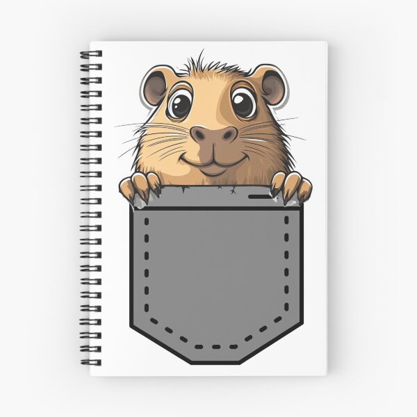 Item preview, Capybara and Pocket T-Shirt designed and sold by NicolasGlowArt.