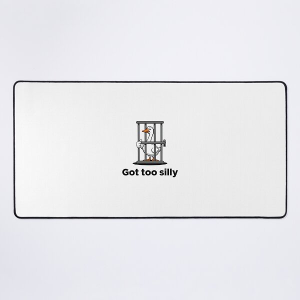 Item preview, Got Too Silly Goose Behind Bars – Funny Cartoon Joke Design designed and sold by luckytua789.