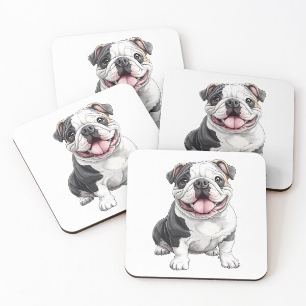 Item preview, Playful English Bulldog - cut out along the outlines 11 designed and sold by SteadyRolling.