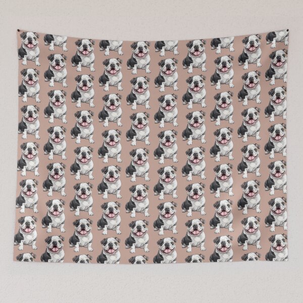 Item preview, Playful English Bulldog - cut out along the outlines 11 designed and sold by SteadyRolling.