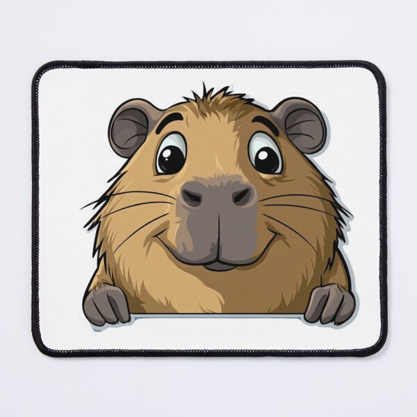 Item preview, Cute Capybara Cartoon designed and sold by NicolasGlowArt.