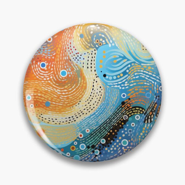 Item preview, Aboriginal Inspired Dot Art - Beach designed and sold by GrinGalore.