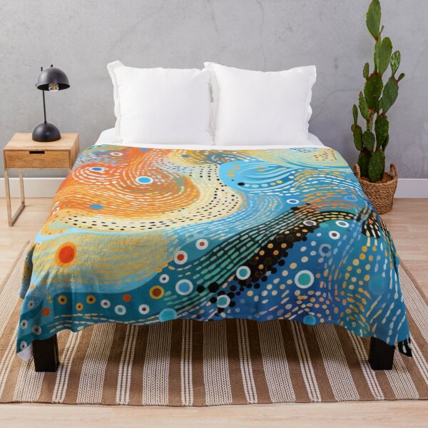Item preview, Aboriginal Inspired Dot Art - Beach designed and sold by GrinGalore.